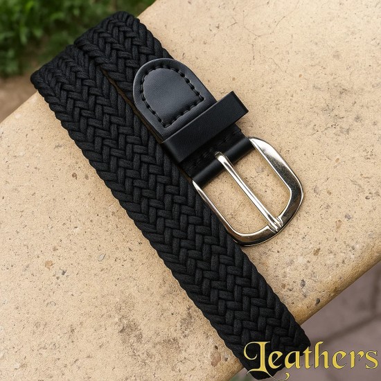 braided-elastic-woven-stretchable-black-belt-for-kids