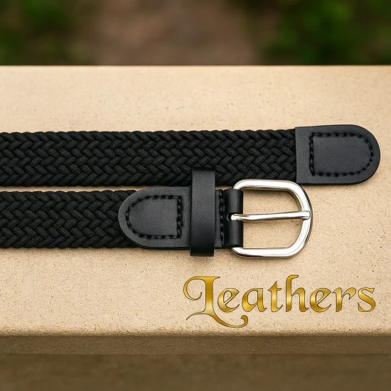 braided-elastic-woven-stretchable-black-belt-for-kids