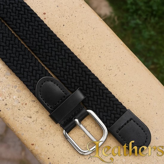 braided-elastic-woven-stretchable-black-belt-for-kids
