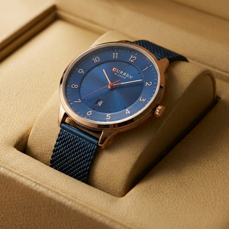 Curren C9035L Ladies Watch Chaffer Chain With Date