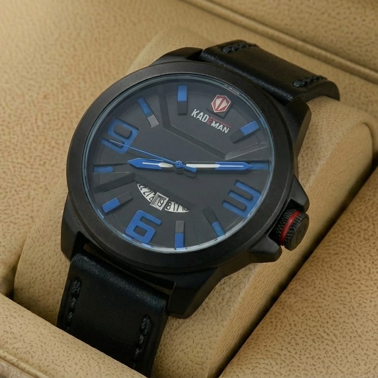Kademan 3088 Watch Leather Strap Stylish Watch With Date