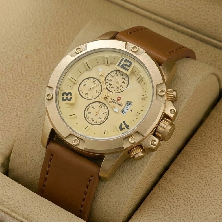 Kademan 350G Watch Leather Strap With Date