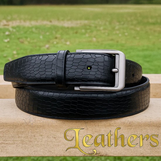 crocodile-style-black-mens-casual-leather-belt