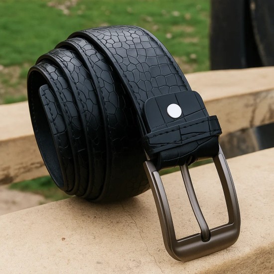 crocodile-style-black-mens-casual-leather-belt