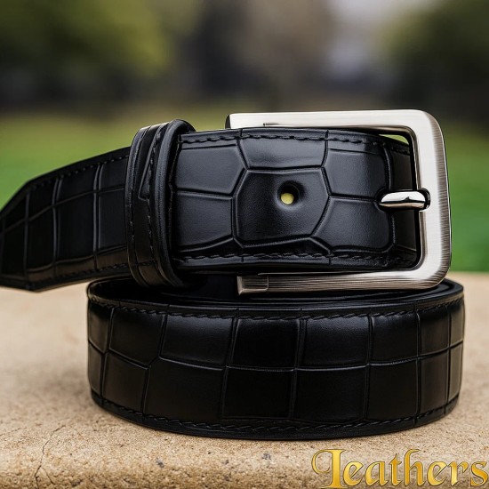 crocodile-style-mens-black-casual-leather-belt