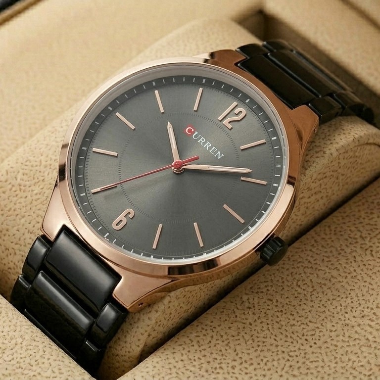 Curren 8280 Men Black Chain Watch Online in Pakistan