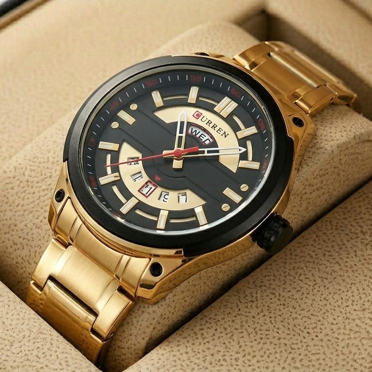 Curren 8319 Men Golden Chain Watch Online Shopping With Amazing Features