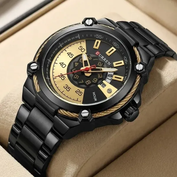 Curren 8345 Is Men Chain Digital Original Watch Online in Pakistan