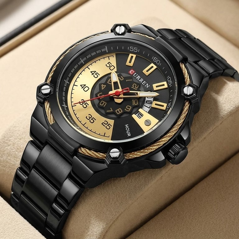 Curren 8345 Is Men Chain Digital Original Watch Online in Pakistan