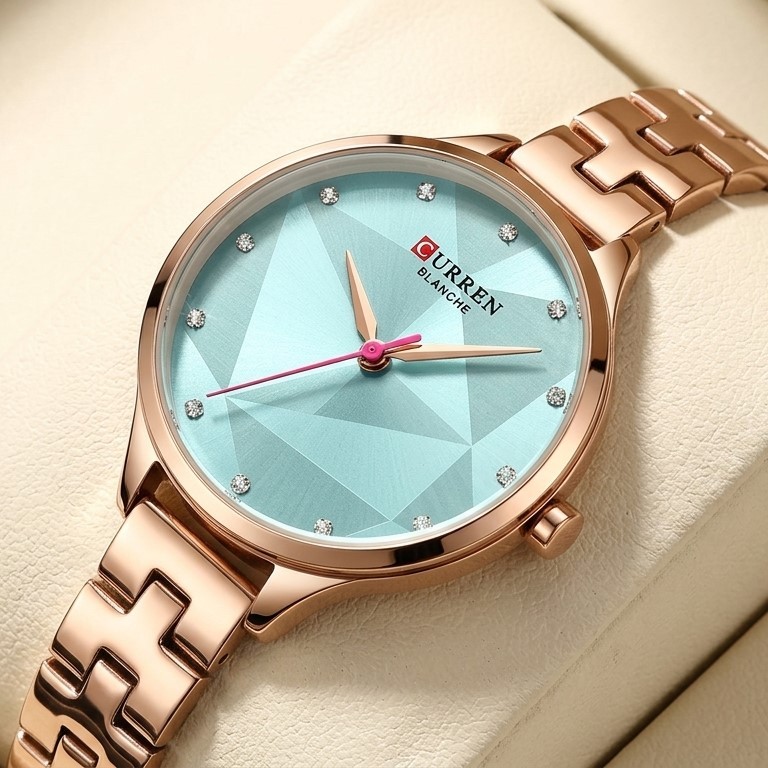 Curren C9047L Rose Gold Ladies Wrist Watch