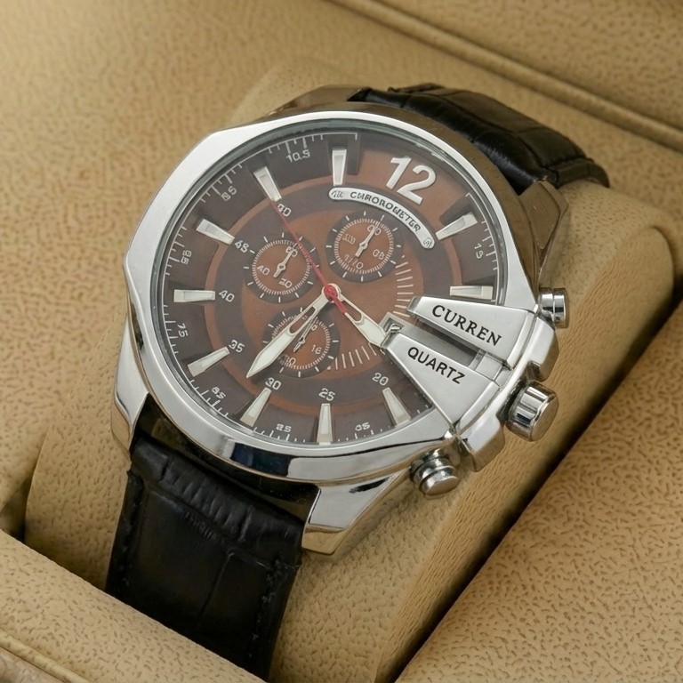 Curren M8176 Brown Strap Leisure Style Fashion Watch