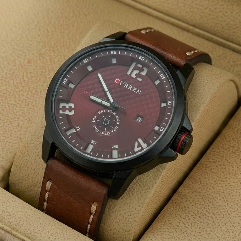 Curren M8253 Men's Watch Leather Strap