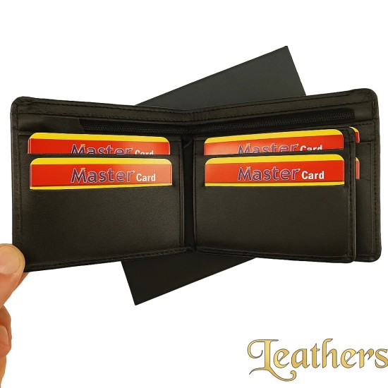 dollar-size-black-plain-trifold-mens-leather-wallet