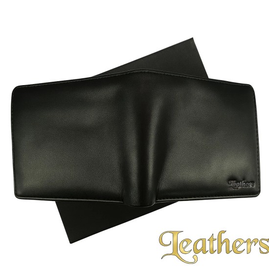 dollar-size-black-plain-trifold-mens-leather-wallet