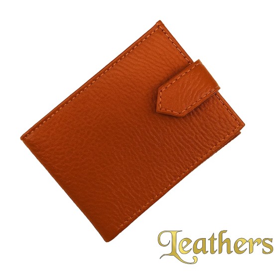 Dollar Size Mustard Trifold Men's Leather Wallet in Pakistan