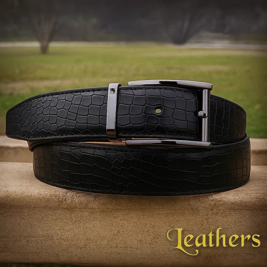 double-sided-black-crocodile-style-mens-leather-belt