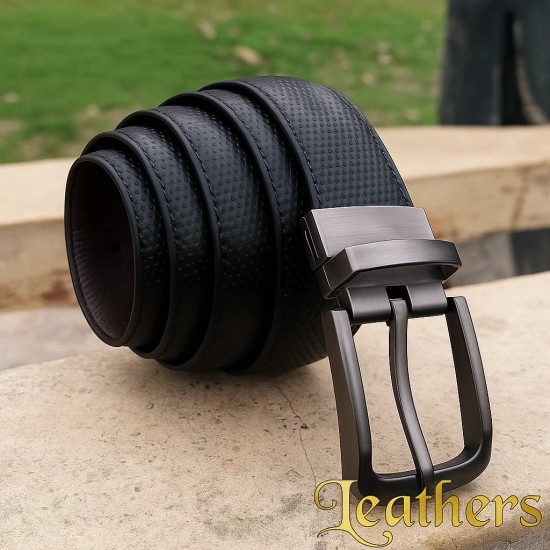 double-sided-black-dotted-dress-leather-belt-for-men
