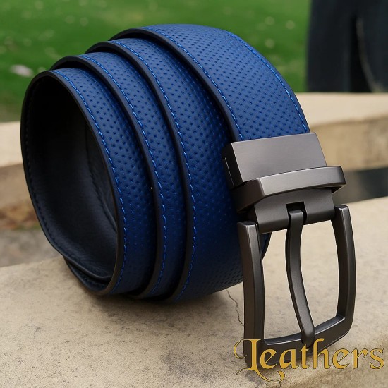 double-sided-blue-dotted-dress-leather-belt-for-men