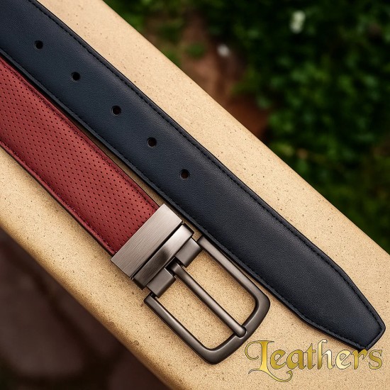 double-sided-brown-dotted-dress-leather-belt-for-men