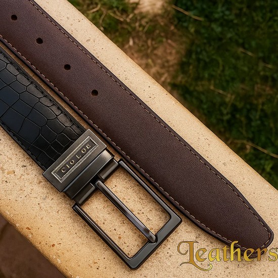 double-sided-crocodile-style-black-mens-leather-belt