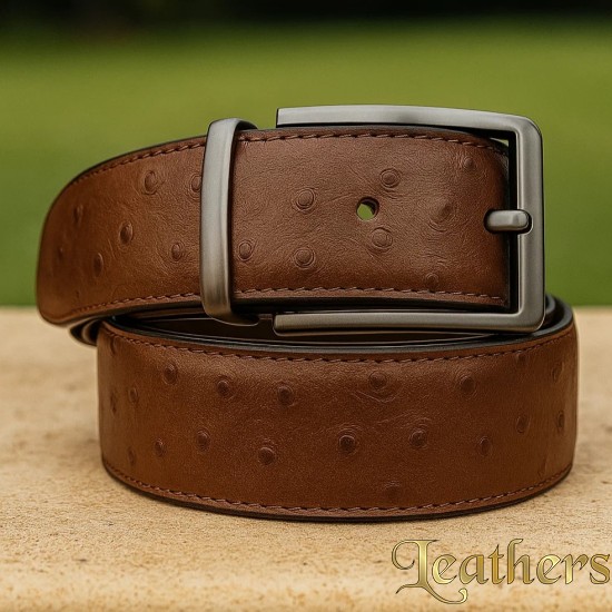 double-sided-dotted-light-brown-formal-mens-leather-belt