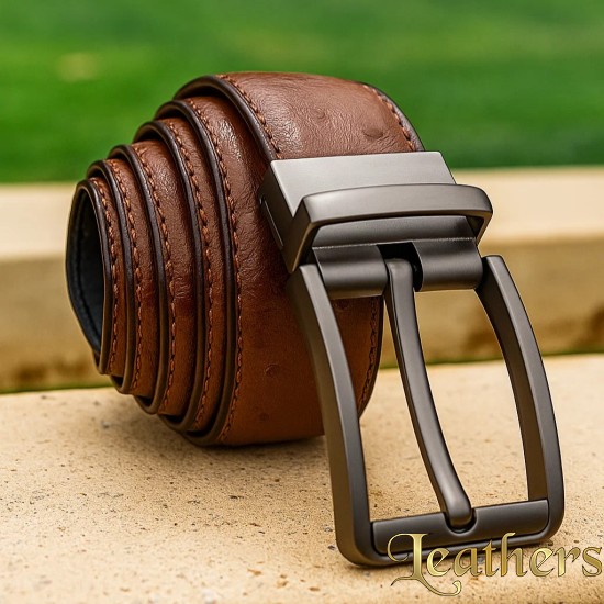 double-sided-dotted-light-brown-formal-mens-leather-belt