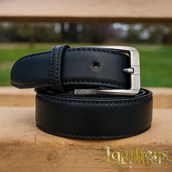 export-quality-formal-black-leather-belt-for-men