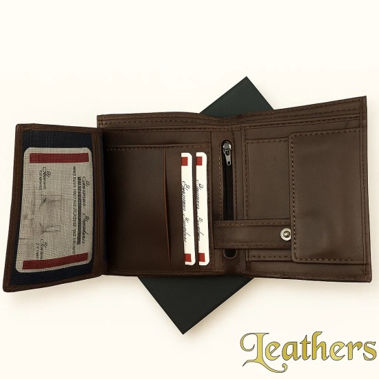 half-long-brown-trifold-leather-wallet-for-men