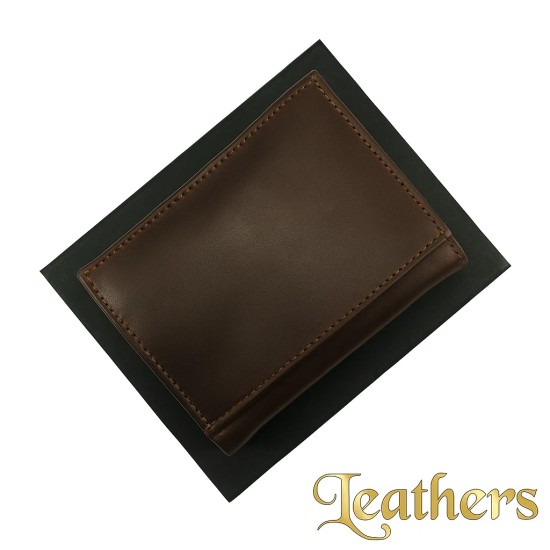 half-long-brown-trifold-leather-wallet-for-men