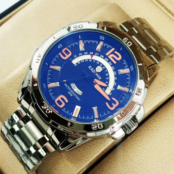 Kademan 526G Watch Chain Strap With Day & Date