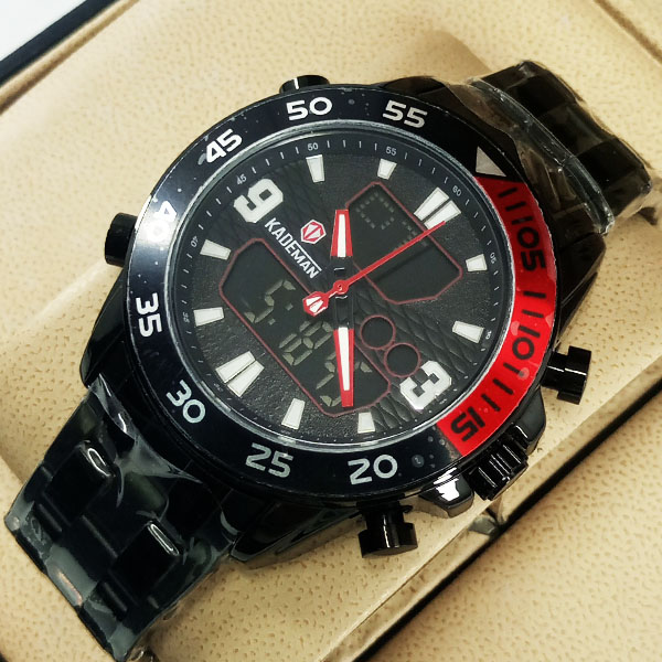 Kademan K016G Watch Chain Strap Analog & Digital Stylish Watch