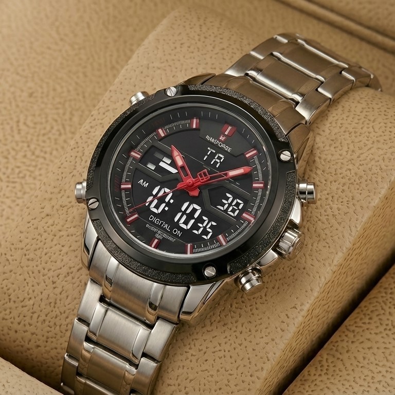 NAVIFORCE NF9050M Watch Chain Strap Analog & Digital