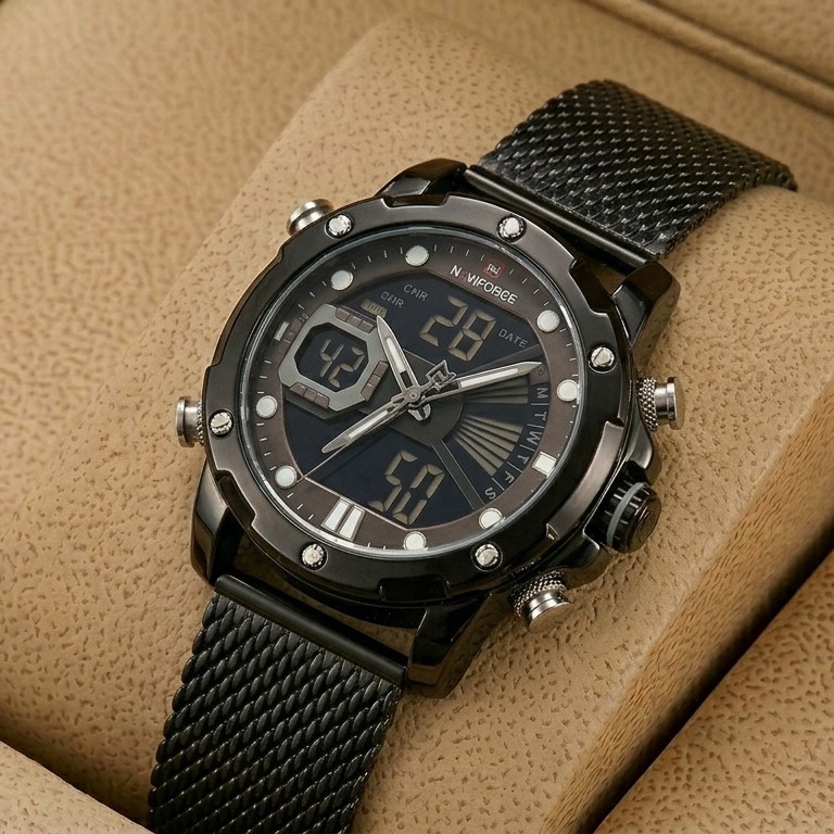 NAVIFORCE NF9172M Watch Chain Strap Analog & Digital