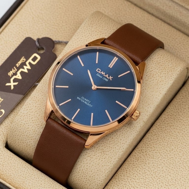 Omax PR0013 Brown Color Watch Stainless Steel