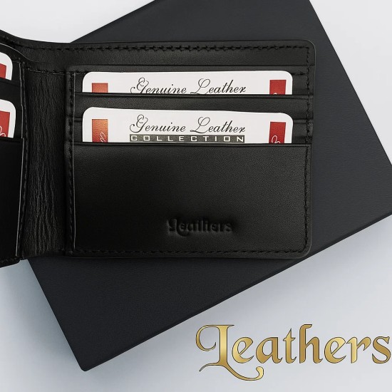 pocket-size-black-crocodile-bifold-leather-wallet-for-men