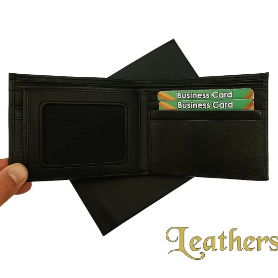 pocket-size-black-texture-trifold-leather-wallet-for-men