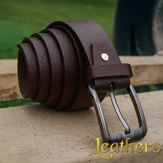 premium-textured-mens-dark-brown-casual-leather-belt