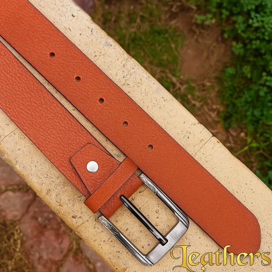 premium-textured-mens-mustard-casual-leather-belt
