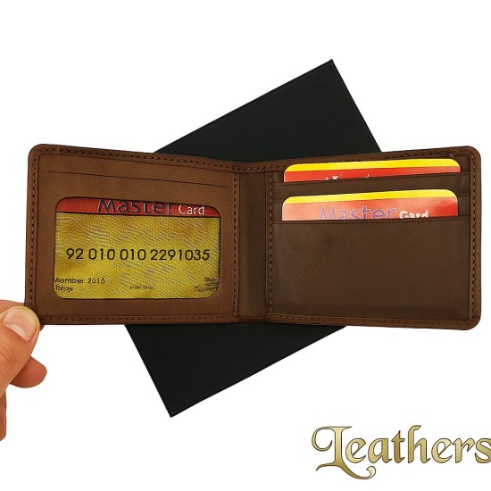 small-size-camel-color-bifold-leather-wallet-for-men