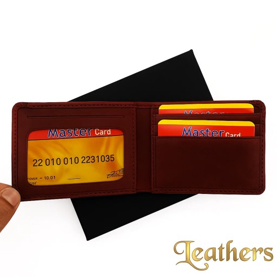 small-size-maroon-bifold-leather-wallet-for-men